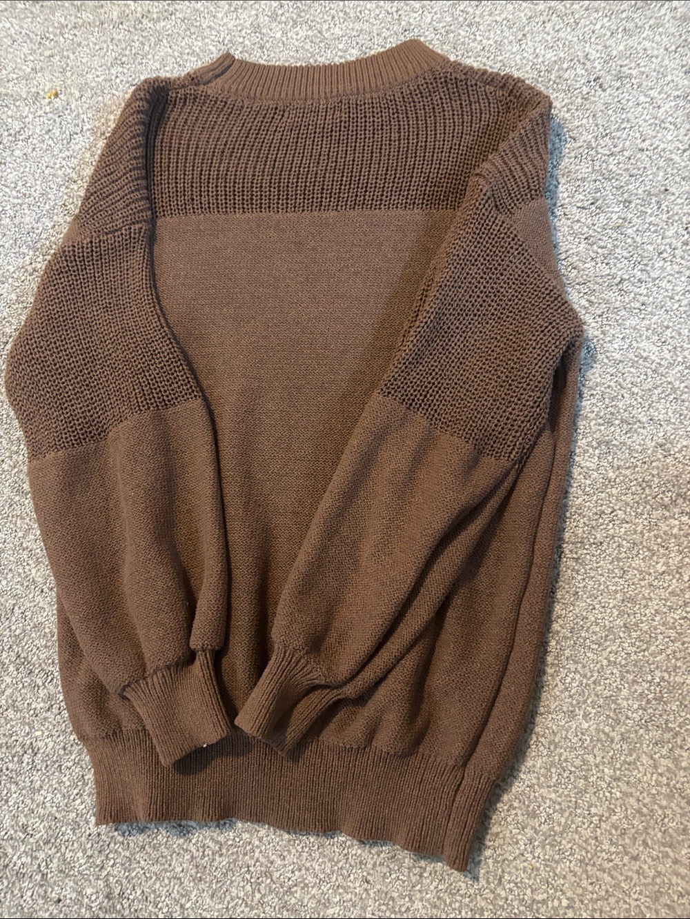 Cowl & Turtleneck Women's Knit Sweater in Brown